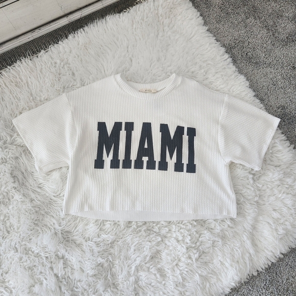 MIROH Textured Ribbed Crop Top. Size Medium. New. - Picture 1 of 7